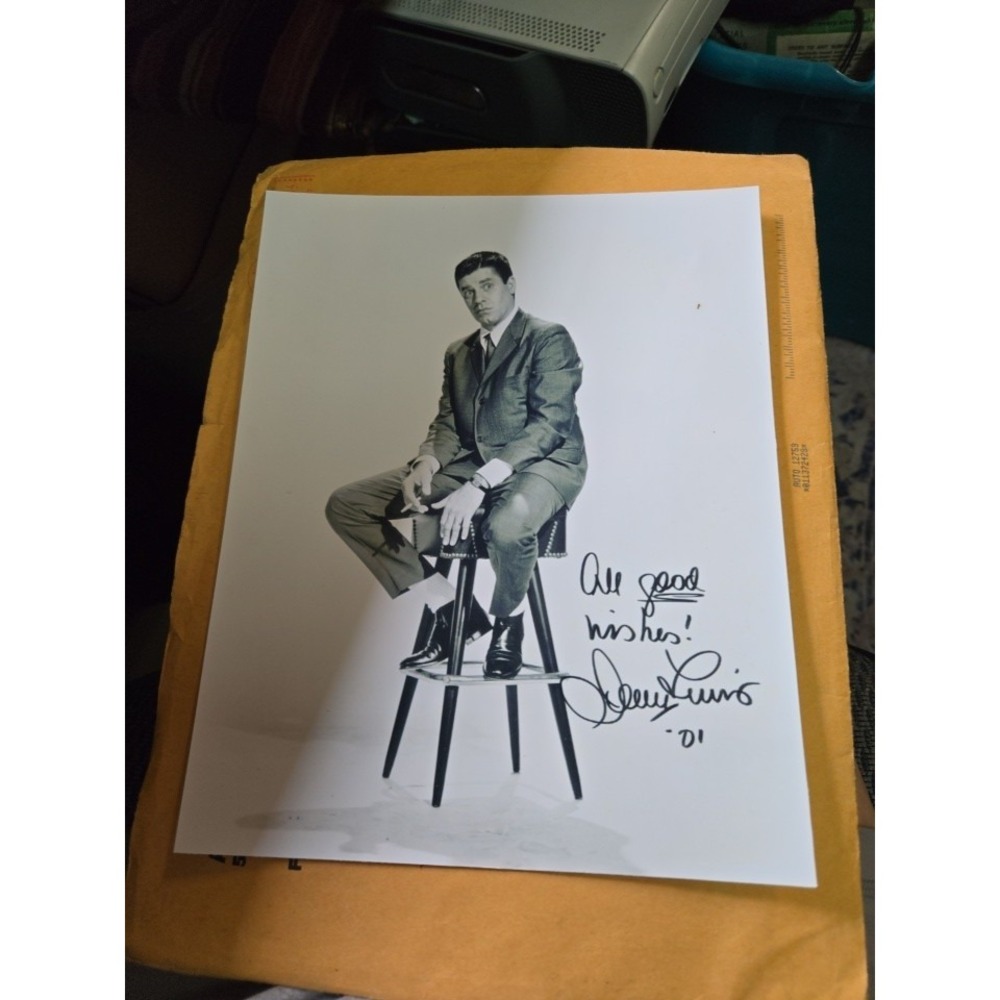 Jerry Lewis Signed Authentic Autographed‎ 16x20 Photo